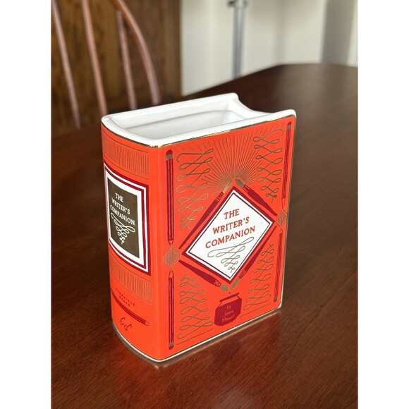 Bibliophile Vase The Writer's Companion Book Ceramic Vase by Jane Mount - Picture 5 of 11